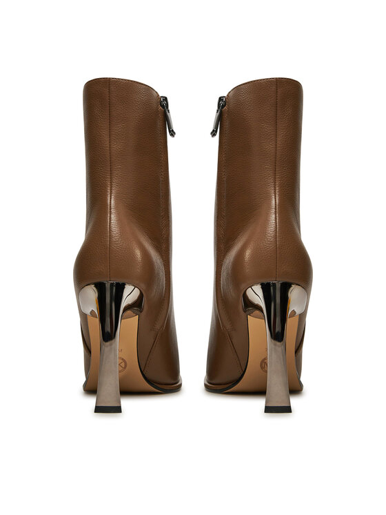 MICHAEL Michael Kors MICHAEL Michael Kors Škornji Kelsea Leather Boot 40F4KLHE5L Rjava