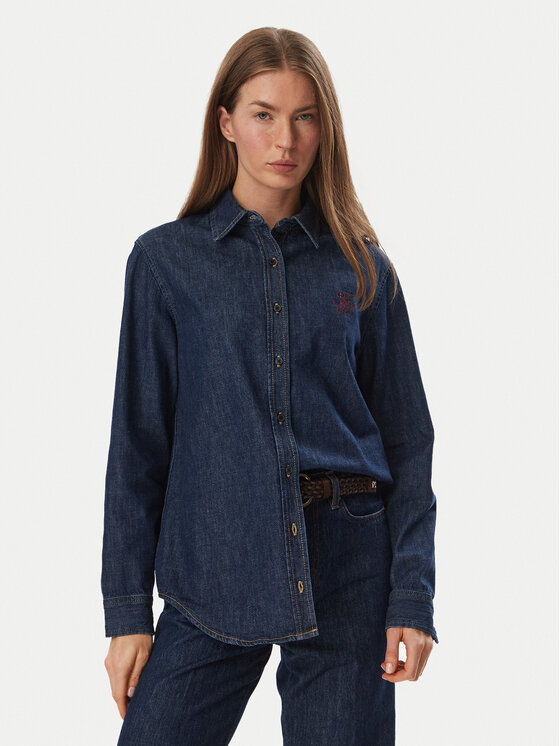 Tommy Hilfiger Tommy Hilfiger cămașă de blugi WW0WW52176 Bleumarin Relaxed Fit