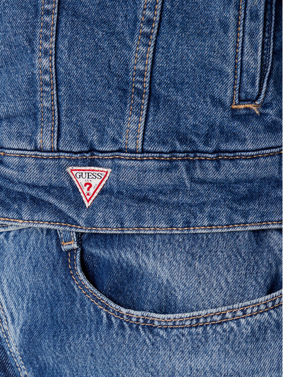 Guess Jeans Guess Jeans Džínsová bunda W4BN64 D5CC3 Modrá Regular Fit