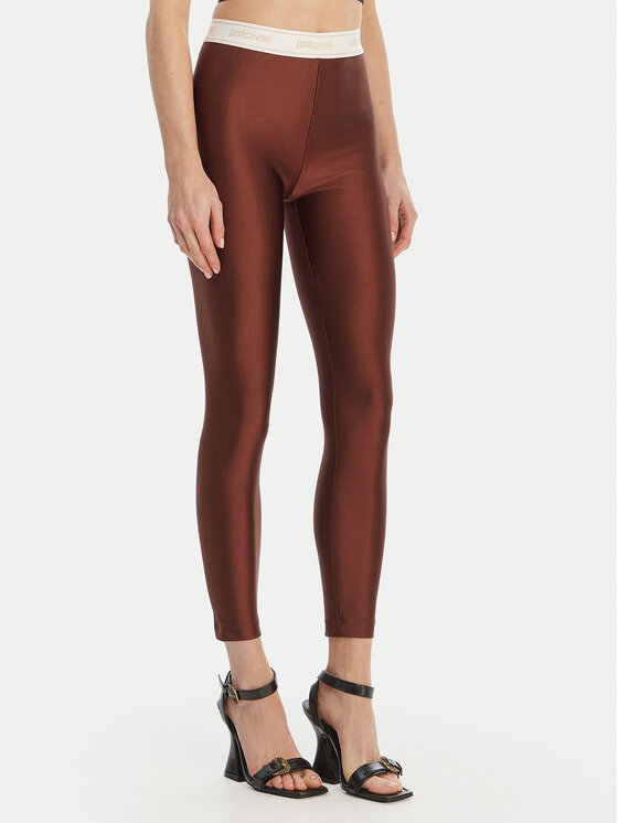 Just Cavalli Just Cavalli Colanți 80PAC100 J0108 Maro Skinny Fit