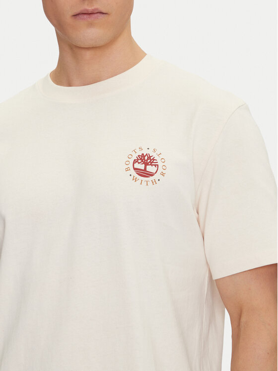 Timberland Timberland Marškinėliai TB0A6DPD Smėlio Regular Fit