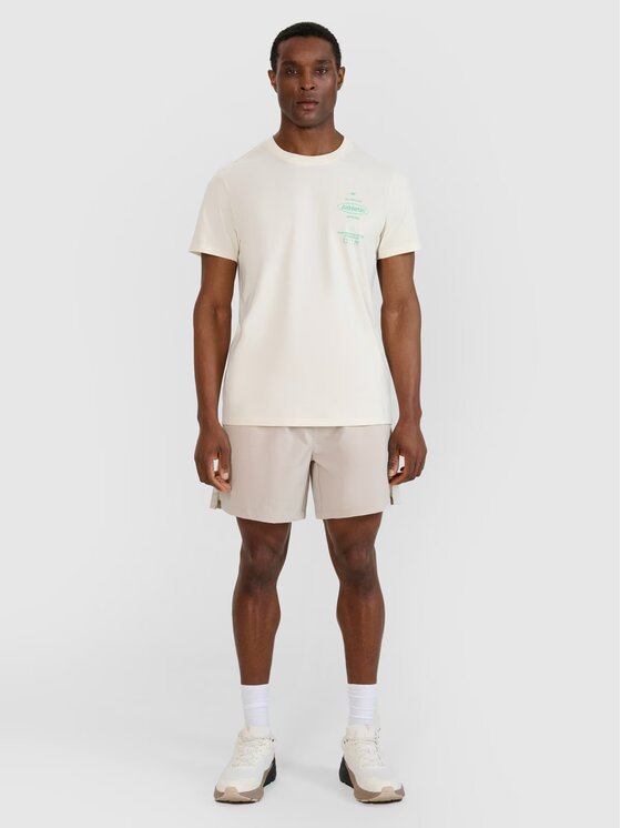 4F 4F T-Shirt SS MIDSHOP TEXTILE Biały Regular Fit