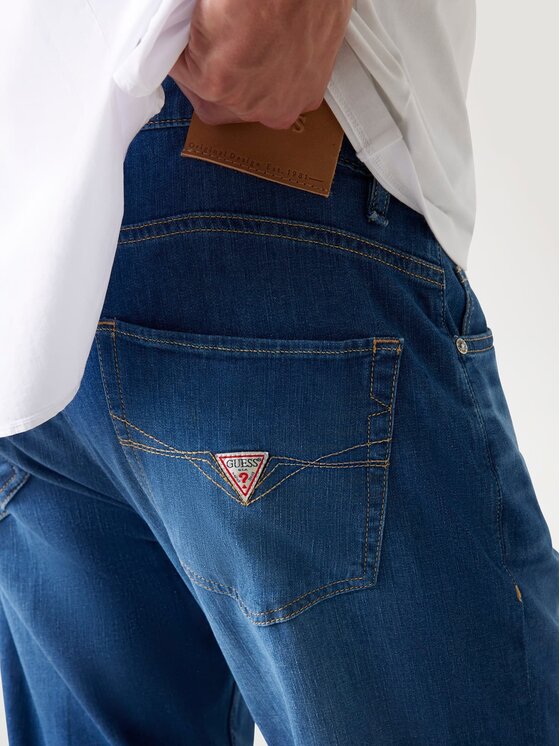 Guess Guess Jeansy 175549 Niebieski Regular Fit