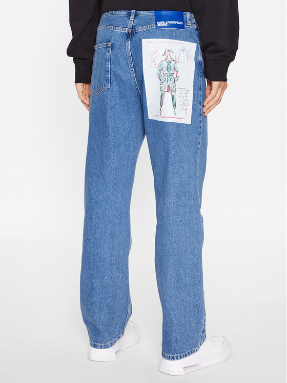 Karl Lagerfeld Jeans Karl Lagerfeld Jeans Traperice 235D1112 Plava Relaxed Fit
