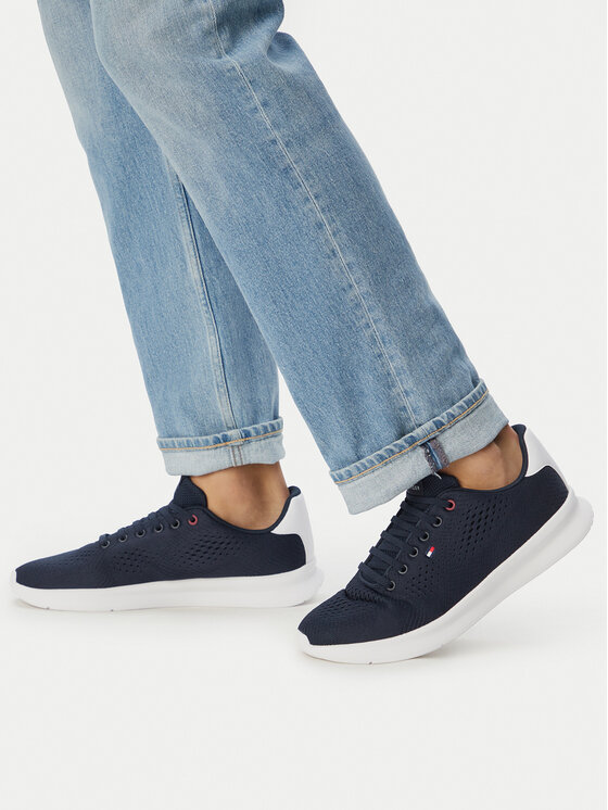 Tommy Hilfiger Tommy Hilfiger Sneakersy Lightweight Runner FM0FM05909 Tmavomodrá