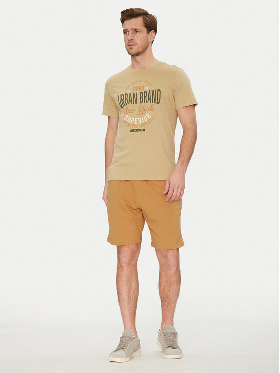 Blend Blend Sportovní kraťasy 20717881 Hnědá Regular Fit