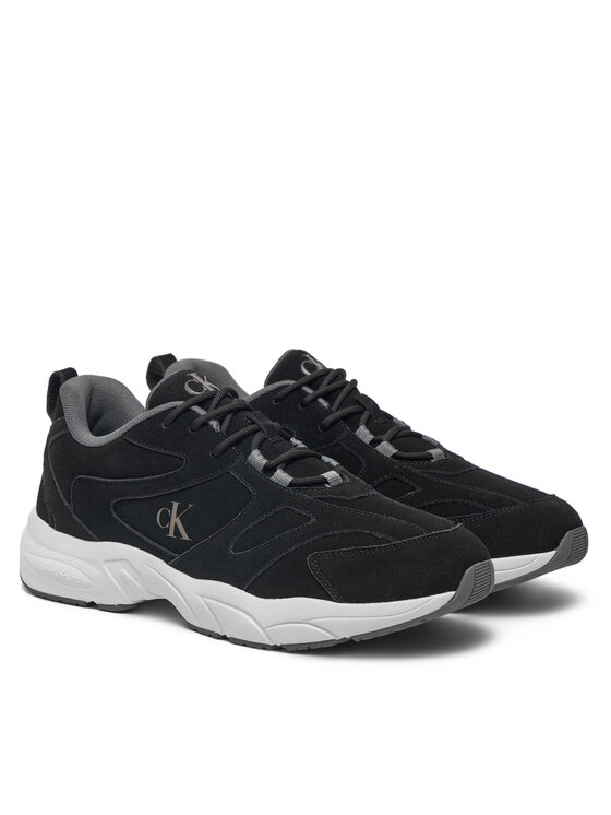 Calvin Klein Jeans Calvin Klein Jeans Superge Retro Tennis Low Mg Mix Media YM0YM01171 Črna
