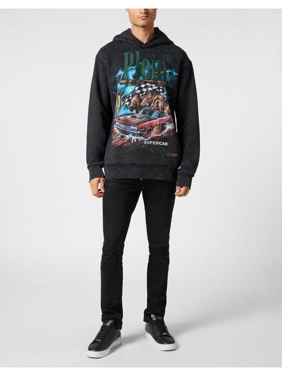 PHILIPP PLEIN PHILIPP PLEIN Bluza 22283 Czarny Regular Fit