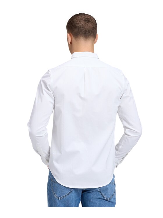 Lee Lee Koszula 112386385 Biały Regular Fit