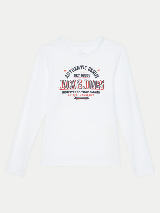 Jack & Jones Junior Jack & Jones Junior Блузка Logo 12258880 Білий Regular Fit