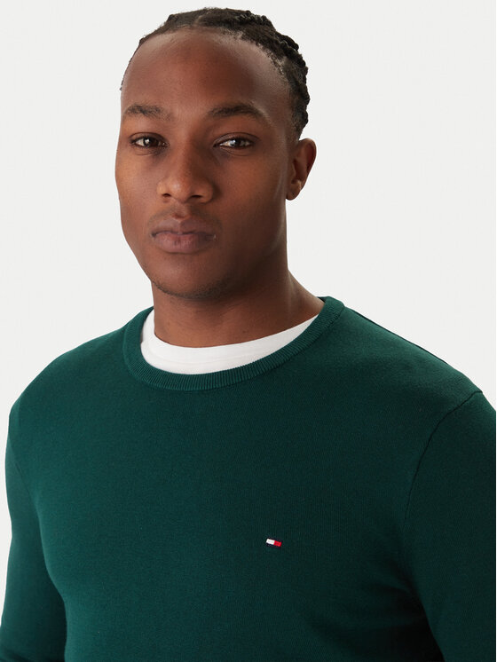 Tommy Hilfiger Tommy Hilfiger Džemper Essential Ssnl MW0MW39999 Zelena Regular Fit