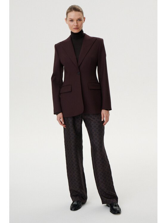 MARI PRETI MARI PRETI Giacca da abito Serene Bordeaux Slim Fit