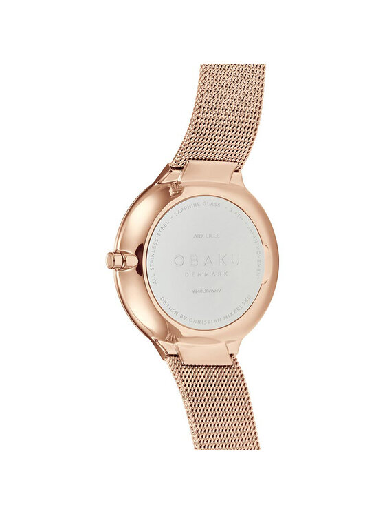 Obaku Obaku Hodinky V240LXVWMV Růžové zlato