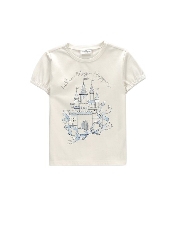 Coccodrillo Coccodrillo T-Shirt ZC6143201FGK-003 Krémová Regular Fit