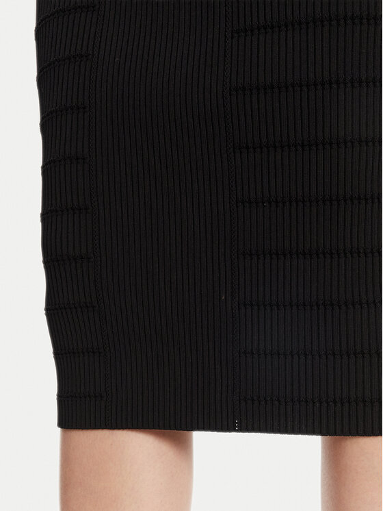 Guess Guess Пола тип молив W5YD66 Z0130 Черен Slim Fit
