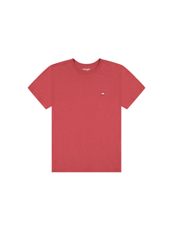 Wrangler Wrangler T-shirt SIGN OFF TEE Rosa Slim Fit