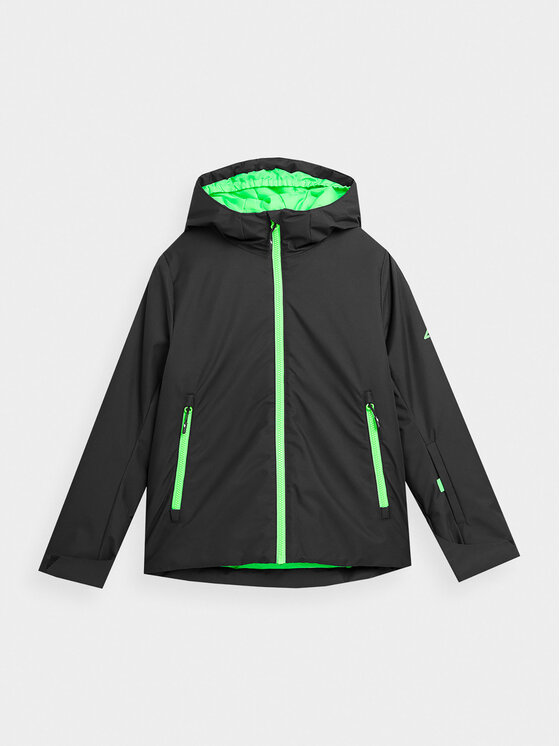 4F 4F Slidinėjimo striukė 4FJAW23TTJAM297 Juoda Regular Fit