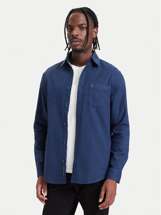 Tommy Jeans Tommy Jeans Marškiniai DM0DM23529 Tamsiai mėlyna Regular Fit