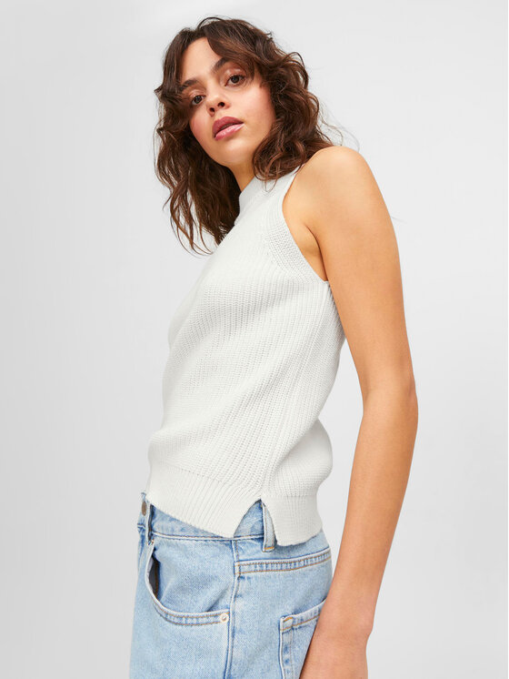 JJXX JJXX Bluza Zitta 12226992 Bela Slim Fit