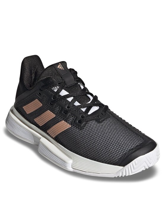 adidas adidas Обувки за тенис SoleMatch Bounce Hard Court Shoes FU8125 Черен