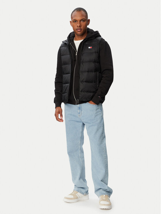 Tommy Jeans Tommy Jeans Prsluk DM0DM23232 Crna Regular Fit