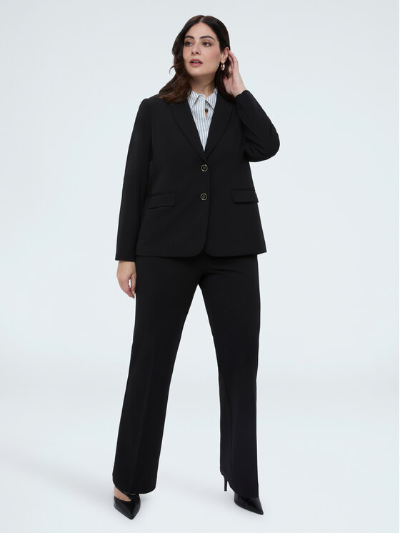 Fiorella Rubino Fiorella Rubino Marynarka Q012T000250N033 Czarny A-Line Fit
