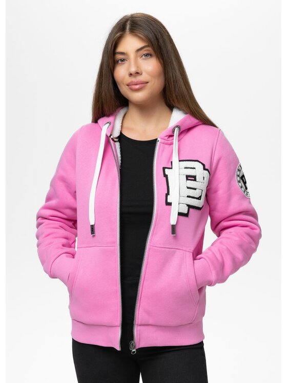 PITBULL PITBULL Bluza RUFFINA PB Różowy Regular Fit
