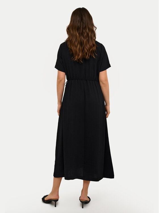 Kaffe Kaffe Kleid für den Alltag Dea 10508615 Schwarz Regular Fit