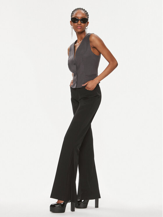 Liu Jo Liu Jo Hlače iz tkanine WA4068 T7896 Črna Wide Leg