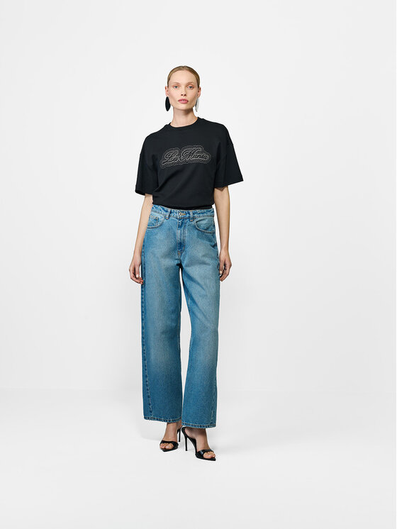 La Mania La Mania T-shirt AVE Nero Basic Fit