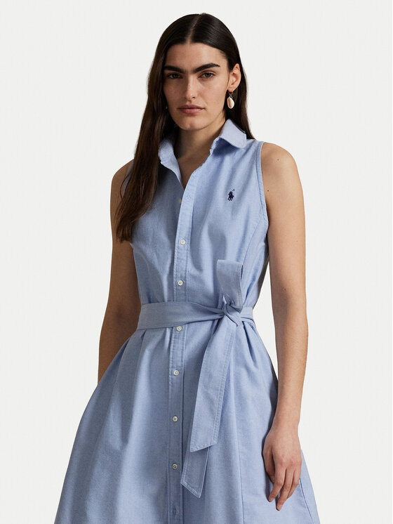 Polo Ralph Lauren Polo Ralph Lauren Hemdkleid 211906437006 Blau Regular Fit