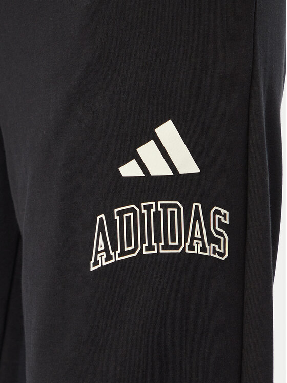 adidas adidas Спортивні штани Seasonal Essentials Collegiate French Terry Cuffed KF4264 Чорний Regular Fit