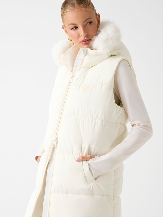Guess Guess Демісезонна куртка 179613 Білий Classic Fit