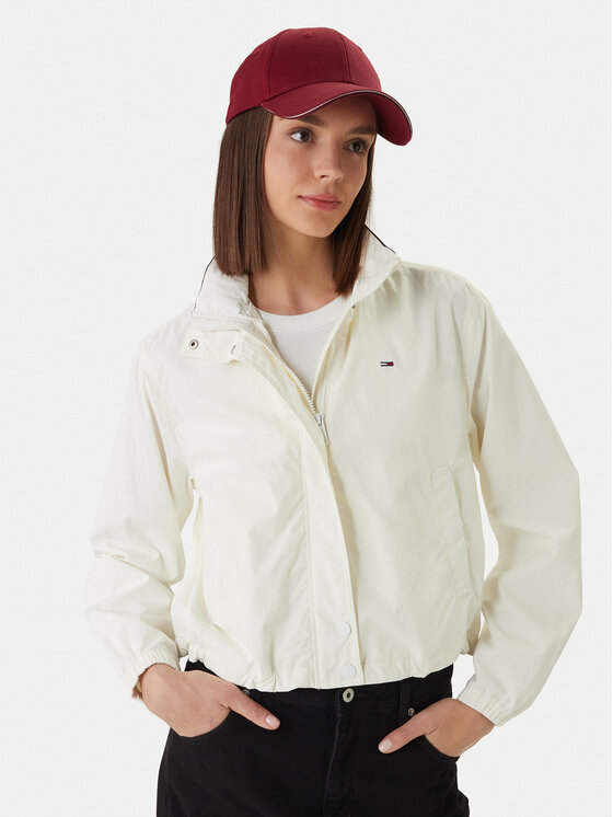 Tommy Jeans Tommy Jeans Prehodna jakna Essential DW0DW20439 Écru Regular Fit