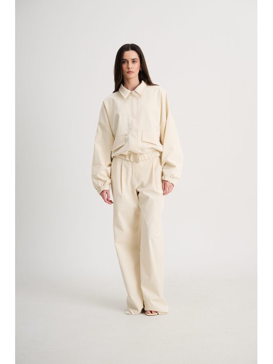 ROSE AVENUE ROSE AVENUE Spodnie dresowe TAMI Beżowy jasny Regular Fit