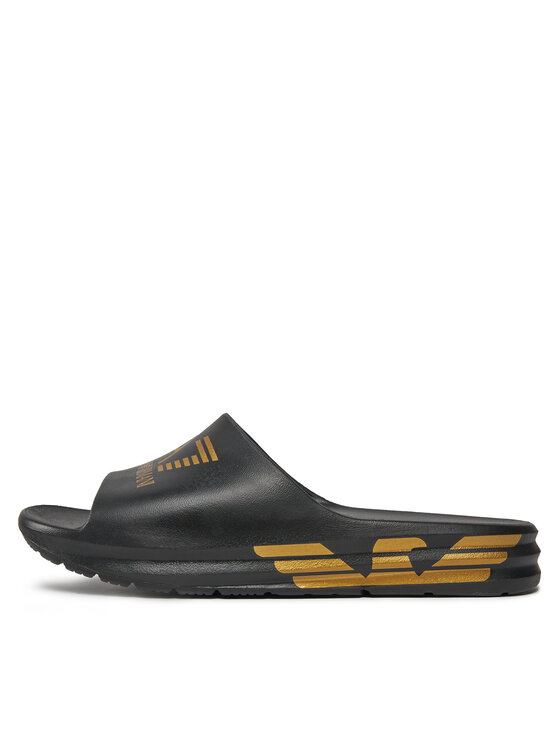 EA7 Emporio Armani Klapki XBP008 XK337 M700 Czarny | Modivo.pl