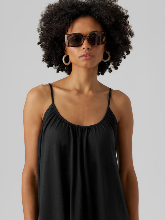 Vero Moda Vero Moda Sukienka letnia Luna 10286077 Czarny Regular Fit