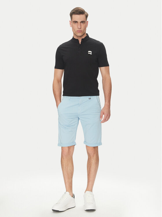 KARL LAGERFELD KARL LAGERFELD Szorty materiałowe 265812 552829 Błękitny Regular Fit