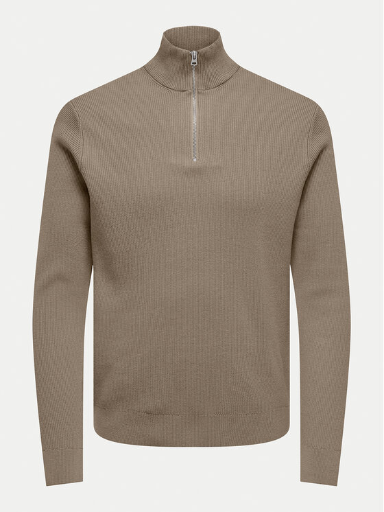 Only & Sons Only & Sons Sweter 22023210 Beżowy Regular Fit