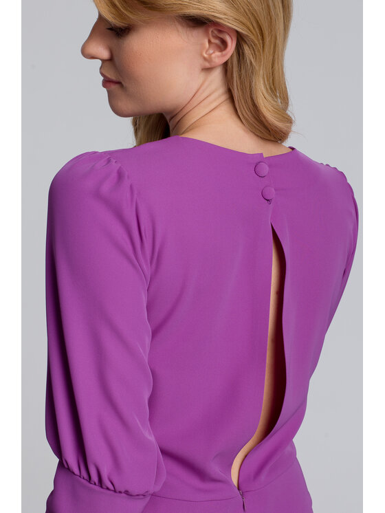 Makover Makover Vestito da giorno K079 Viola Regular Fit