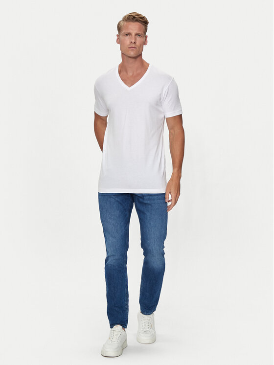 Pierre Cardin Pierre Cardin Set de tricouri﻿ 29991.000.9000 Alb Modern Fit