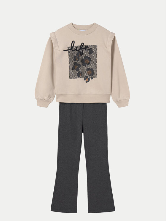 Mayoral Mayoral Set Sweatshirt und Leggings 7755 Beige Regular Fit