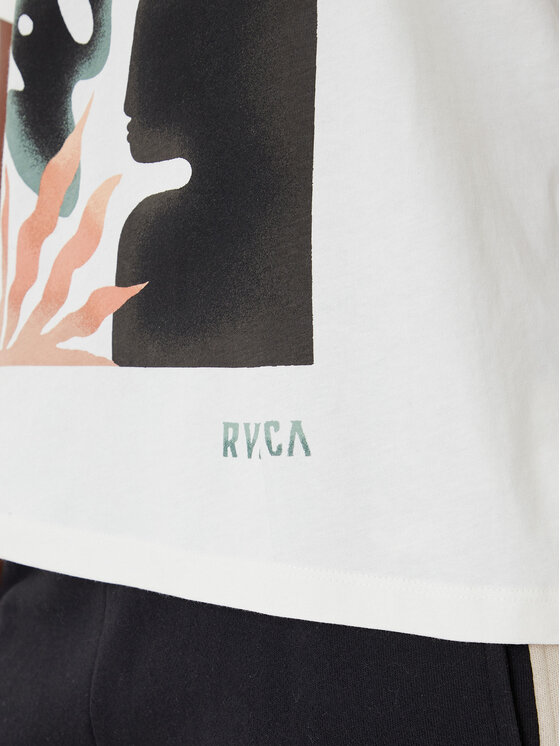 RVCA RVCA Тишърт Collage EVJZT00163 Бял Easy Fit