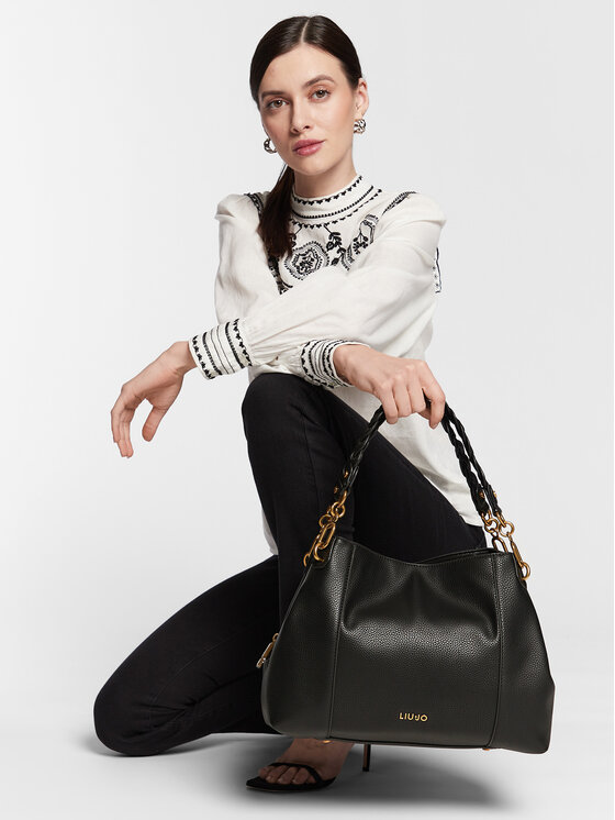 Liu Jo Liu Jo Torebka Ecs M Satchel AXX022 E0031 Czarny