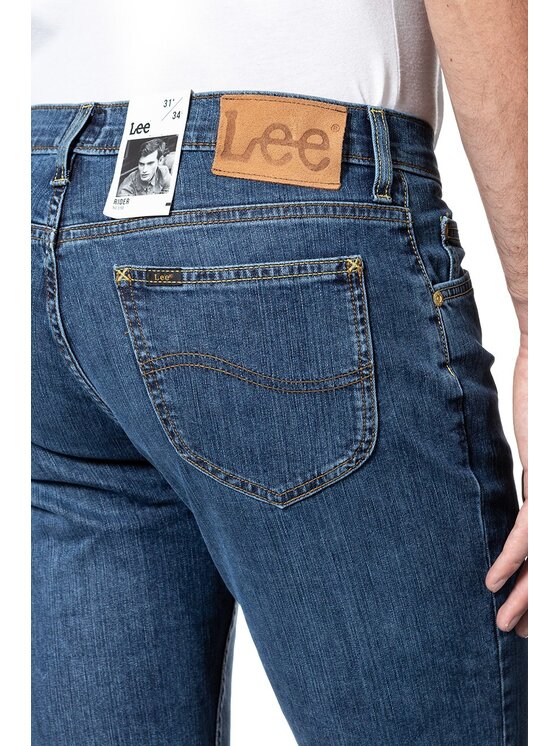 Lee Lee Jeansy RIDER Niebieski Slim Fit