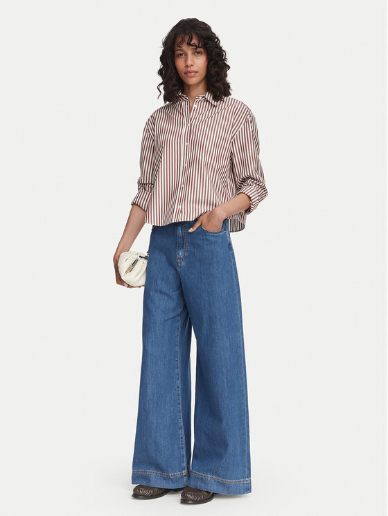 Weekend Max Mara Weekend Max Mara Farmer Vega 2625186021 Kék Wide Leg