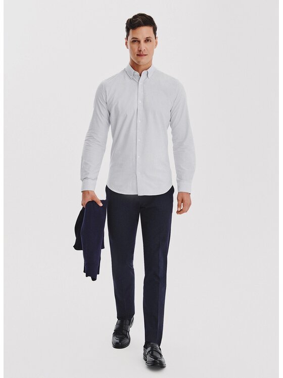 Pako Lorente Pako Lorente Koszula P25WF-1X-004 Szary Slim Fit