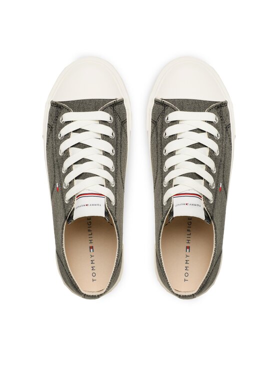 Tommy Hilfiger Tommy Hilfiger Trampki Low Cut Lce-Up T3X9-32827-0890 S Czarny