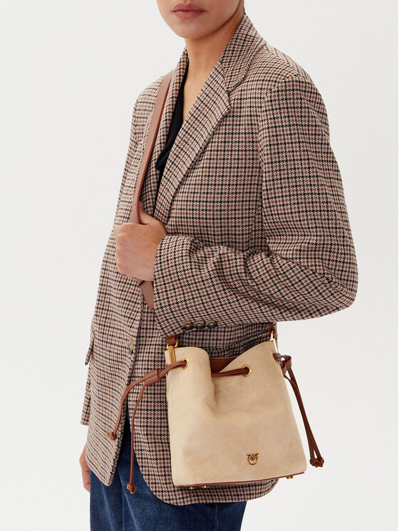 PINKO PINKO Rankinė Secchiello Mini PE 25 PLTT 104303 A2CC Smėlio