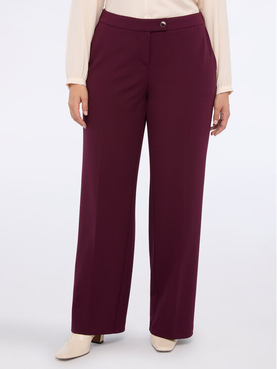 Fiorella Rubino Fiorella Rubino Pantaloni di tessuto P175L002197N036 Bordeaux Regular Fit